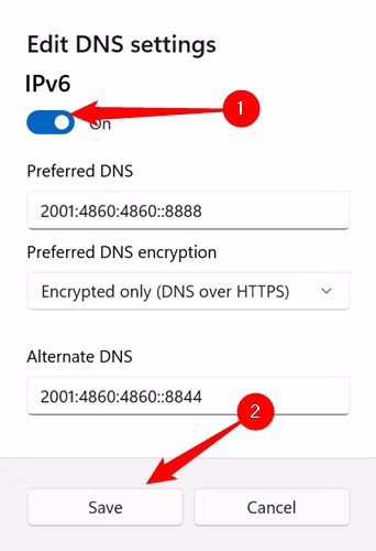 关闭 IPv6