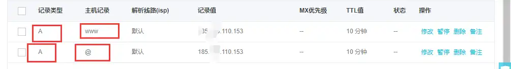 DNS Set up A Record to Github IP Address