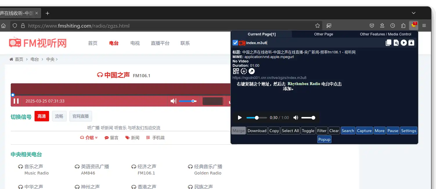 获取电台 URL